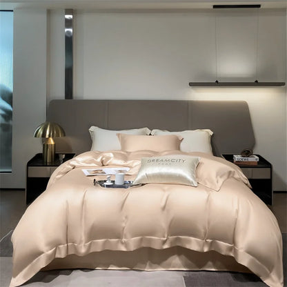 Dreamreal Pure Bamboo Bedding Set for Hotel Home Luxury Organic Bamboo Duvet Cover Fitted Bed Sheet Sets Pillowcase Cooling Soft