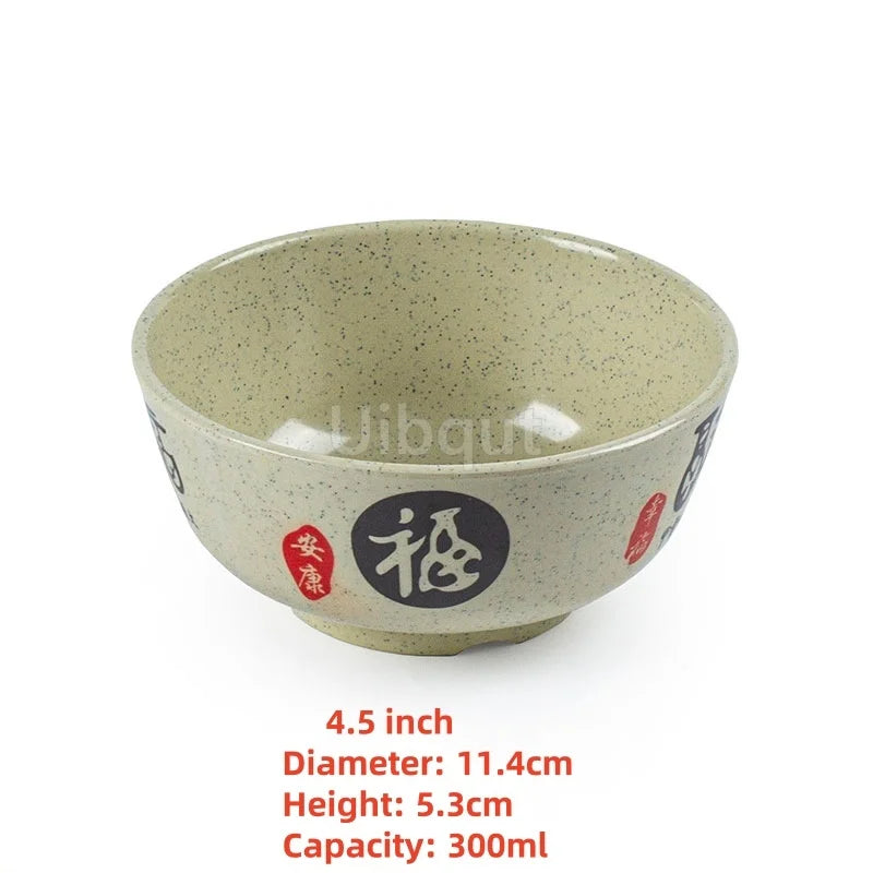 4.5 -5 inch 2 -10 piece set,  Break resistant Melamine Bowl for Thickened Flower Rice Soup or snacks.