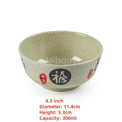4.5 -5 inch 2 -10 piece set,  Break resistant Melamine Bowl for Thickened Flower Rice Soup or snacks.