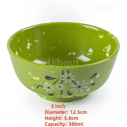 4.5 -5 inch 2 -10 piece set,  Break resistant Melamine Bowl for Thickened Flower Rice Soup or snacks.