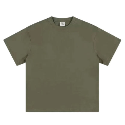 Black, White, COLORS,  GSM 500g Heavy-duty Pure Cotton T-shirt,  Thickened,  Threaded,  Round Neck,Short Sleeves,Half Sleeve Tees.