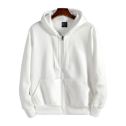 Zipper Hoodies Autumn /Winter.   Men's New Long Sleeve Hooded Sweatshirt. Fashion Casual Male Outfit for Sportwear, Loose Fit Clothes