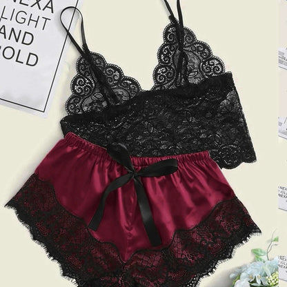 Sexy Pajamas for Women.  2 Pieces Top and. Shorts Set.