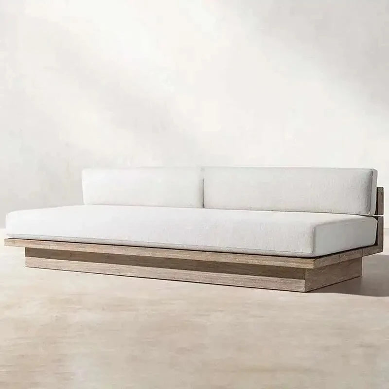 Japanese Style,  Waterproof and Sunscreen Garden Sofa, Minimalist Designer, Modern Garden Sofa, Artistic Outdoor Furniture,