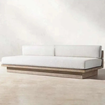 Japanese Style,  Waterproof and Sunscreen Garden Sofa, Minimalist Designer, Modern Garden Sofa, Artistic Outdoor Furniture,