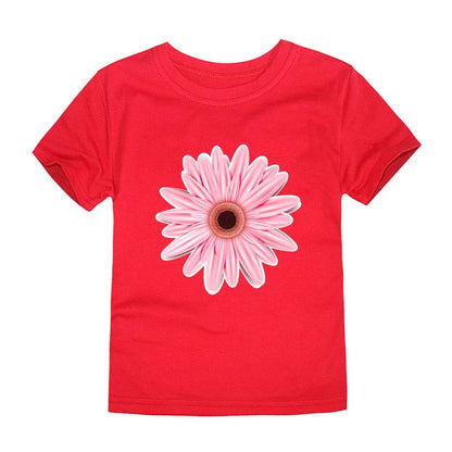 T-shirts with Flower Print for Teenage Girls.