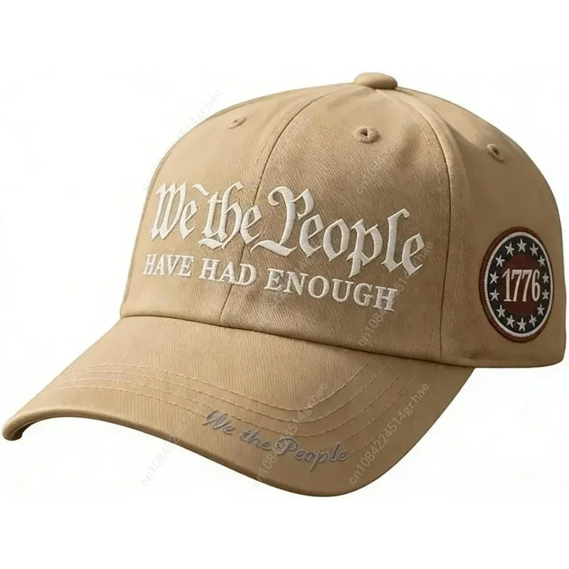 Vintage 250th Anniversary USA We The People Have Had Enough Baseball Cap for Men Women Adjustable Strapback