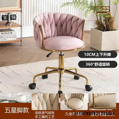 Pretty Vanity  Chair for Girls Bedroom,  Makeup Chair,  Girls Bathroom.  ,,Comfortable for Long Periods of Time,, Backrest,  Lift Swivel Chair