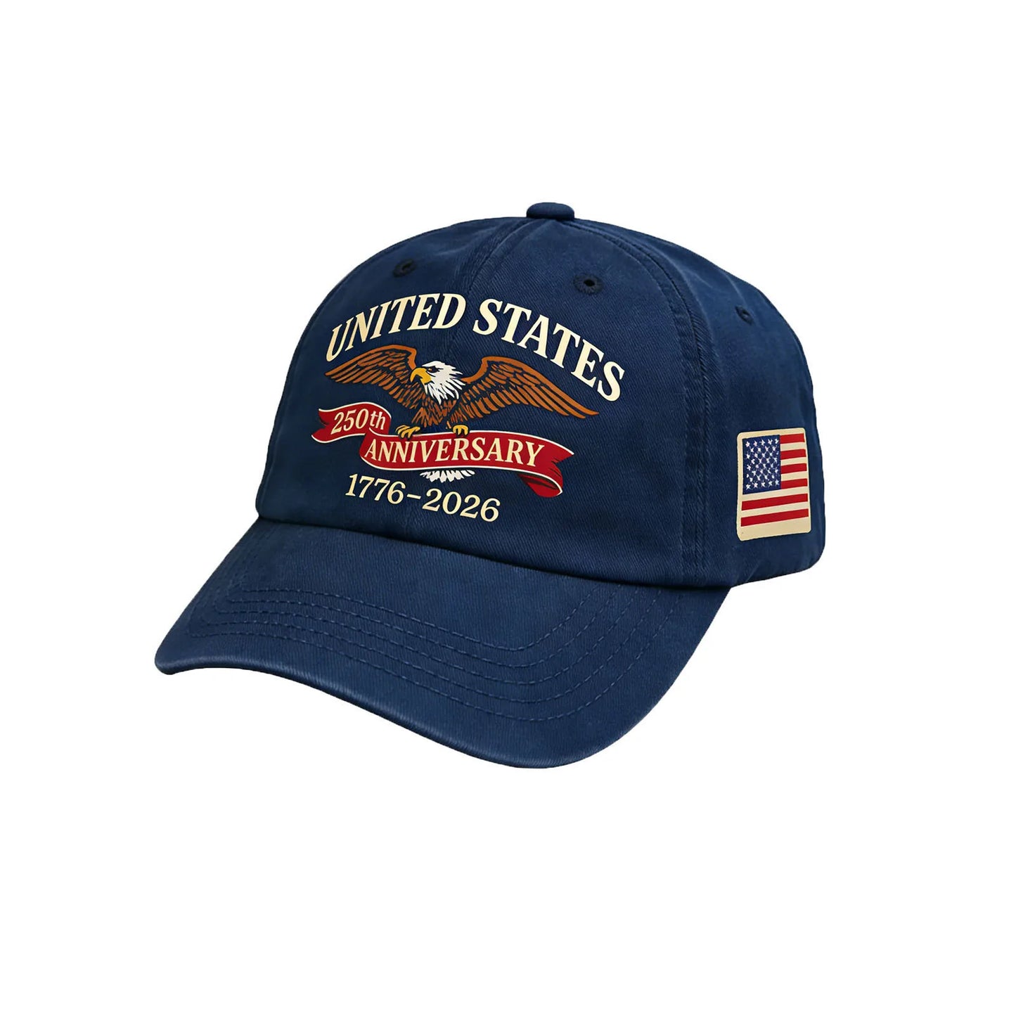 USA 250th Anniversary Hat Patriotic Baseball Cap for VETERANS,  Eagle Flag Embroidered  For Men /Women 250 th Year Anniversary Caps