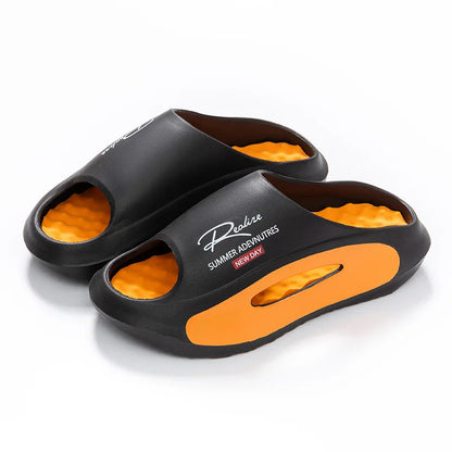 Mens  Leisure Slippers /Womens Summer House Shoes,  Soft EVA Anti-slip, Indoor, Beach Slides,Female/ Male Outdoor Street Sandals