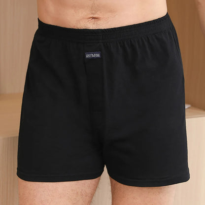 100% Cotton Men Pajama Shorts  for Summer. Solid Elastic Waist, Short Pants,  Casual and Breathable.