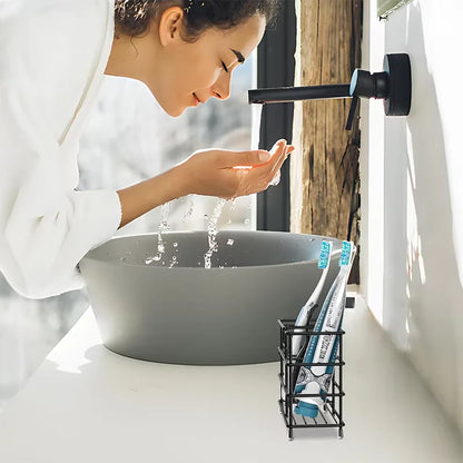Bathroom Toothbrush Holder,  304 Stainless Steel Tooth Brush Holder,  Toothpaste Holder Stand, Bathroom Accessories Organizer
