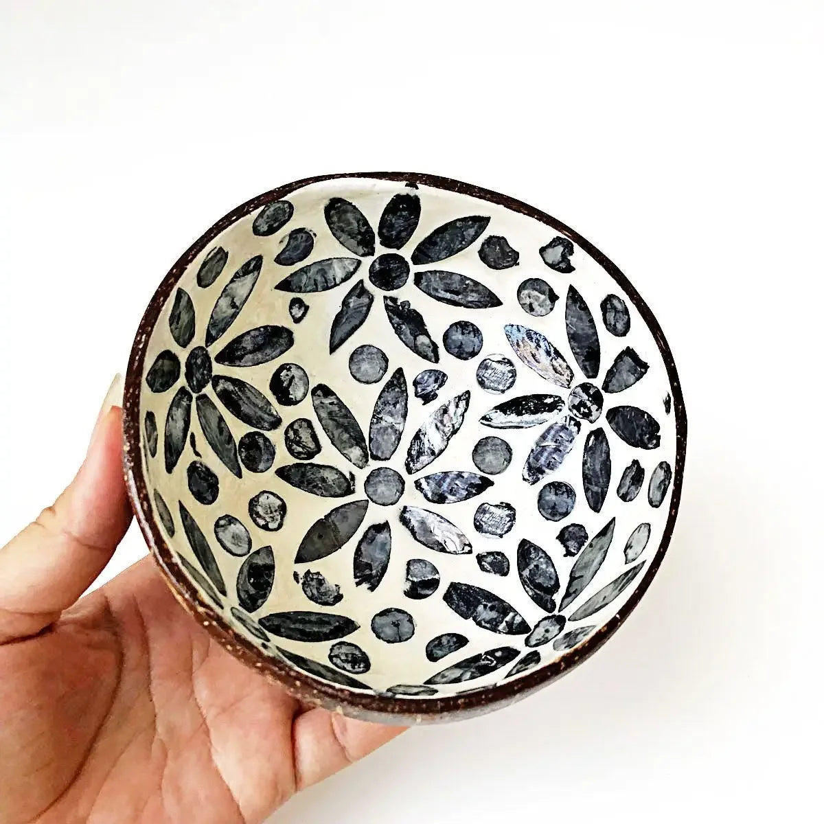 Handmade Alien Coconut Shell Bowl, Inlaid Shells, Wood Bowl,  Storage, Salad Bowl,  Key Storage,  Tray, Home Decoration, Hand Wash!!!