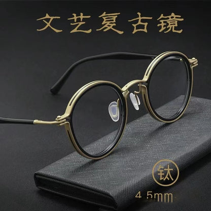 High Quality Retro Round Frame Reading Glasses  for Men  and  Women.   Fashion Metal,  Anti -Blue Light Prescription Glasses.   Brown is available in +100/+150/ and +400.  Black is available in only +300.  All other combinati