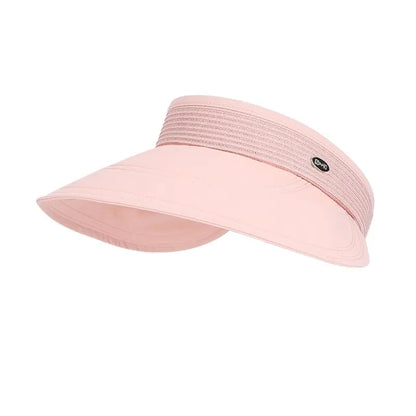 Summer Sun Protection. Essential Large Brim,  Open-Top Sun Hat, Uv Protection + Hair-Friendly Design, Versatile and Easy to Match with Any Outfit.