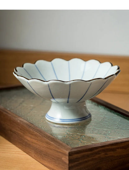 Imperial tall bowl.  Japanese retro ceramic bowl for tableware