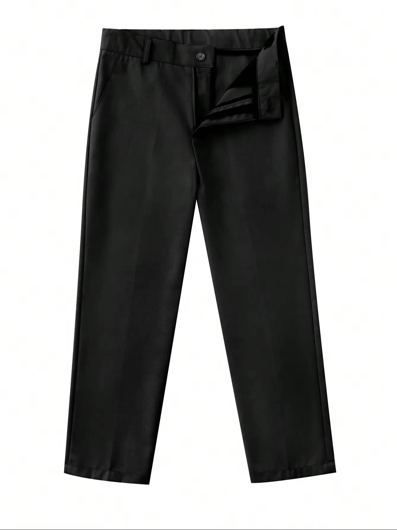 Tween Boys Back To School Season Black Long Pants, Boys Youth School Uniforms. Lots of Color/size combinations to pick from.
