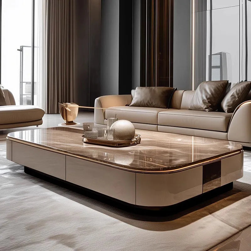 Italian Luxury Coffee Table for Living Room. Modern,  Clear Mechanism for Coffee Table. Aesthetic Unique Lounge Suite Furniture