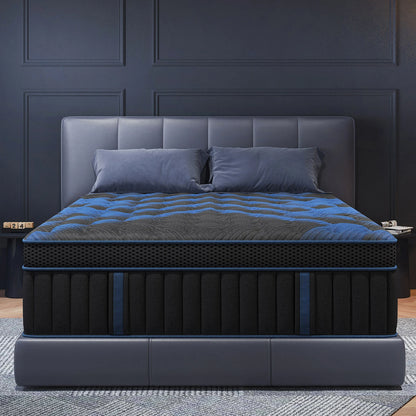 12"Gel Memory Foam , Hybrid Pocket Spring Mattress,  Twin/ Full/ Queen /King Bed Mattress In A Box, Medium Firm Motion Isolation