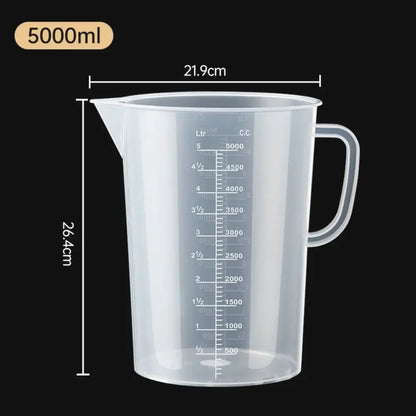 100-5000ml Thickened Plastic Measuring Cups,  Food Grade Measuring and Measuring Cup Beaker