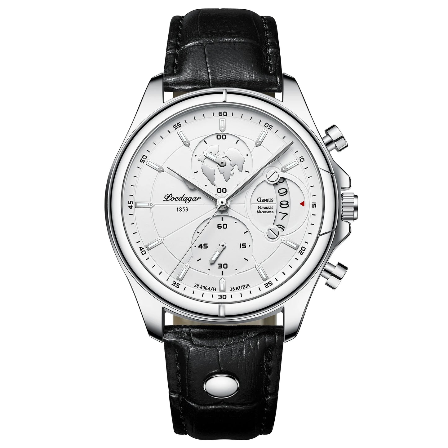 Luxury Mens  Wristwatch,  Chronograph Date,  Waterproof,  Leather.  Mens  Watch,  Quartz, Men's Watches