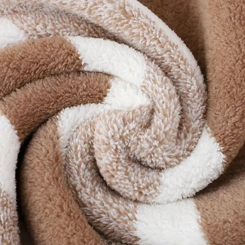 6 Pcs Striped Quick-Dry Absorbent Towel Set - 2 Bath Towels 2 Face Towels 2 Washcloths, Soft Bathroom Linens for Home, Hotel,