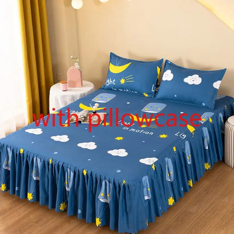 Sheet Set Household with Pillowcase Fashion Modern Water-proof Universal Skin-friendly Single Double Home Textile Bedding Luxury
