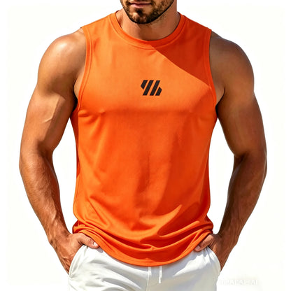 Men's Casual Fitness Tank Top. .  Sportswear Sleeveless Shirt. Mesh Breathable Tops.  Sports Vest Undershirt Mens sizing has to go UP 2 (TWO) SIZES for USA and EURO  SIZING.  NO RED Available!!!!