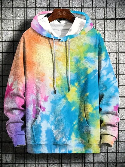 Size are from S to 5XL  Fashion 3D Printed Color Pattern Men's Hoodie Casual Loose Design Pullover Top. Men's Hoodies, having so many fun colors and patterns would look great on Women and Girls.   Don't cha" think?