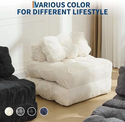 3-in-1,  34" Folding Sofa Bed with Pillow.  Boneless Matress with Back Support  and Comfy Portable Convertible Sleeper Chair.