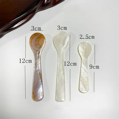 9-13CM Natural Shell for Ice Cream, Coffee, Caviar Spoon.  Mother of Pearl Seashells.  Stirring Spoons  for dessert coffe