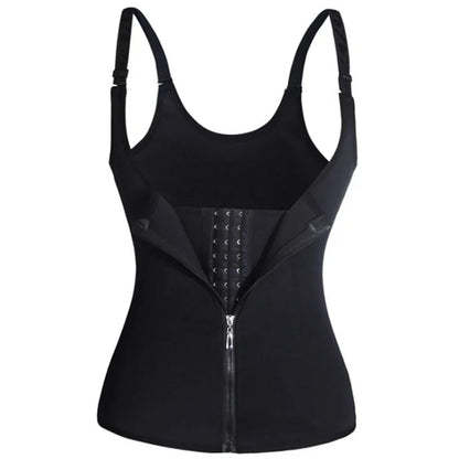 Waist Trainer Tank Top For Women,  Zipper Body Shaper,  Tummy Control,  Sleeveless Top,  Women's Activewear Body Shaping Underwear