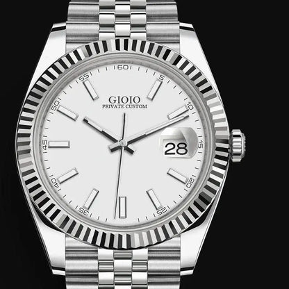 Men's and Womens Luxury Watches.  Stainless Steel,  in  Gold,  Black,  Blue and White with Diamond Dial.