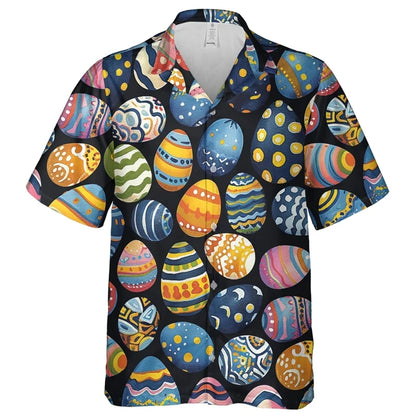 Happy Easter Day Graphic Beach Shirt,  Fashion Gifts,  Short Sleeve,  Cartoon Rabbit/ Egg