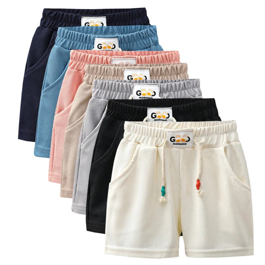 1pcs Summer Kids Shorts for  Boys/ Girls,  Solid Color Shorts. Solid Color Casual Pant for Children. Sport Clothing Outwear