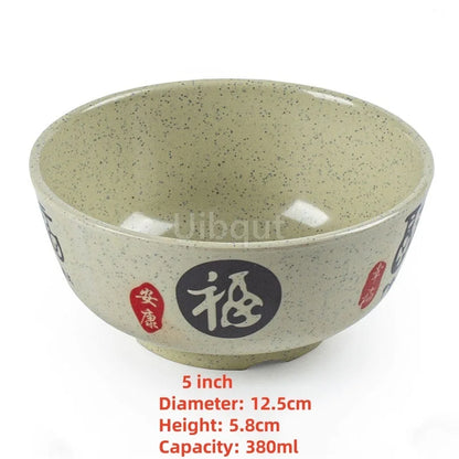 4.5 -5 inch 2 -10 piece set,  Break resistant Melamine Bowl for Thickened Flower Rice Soup or snacks.