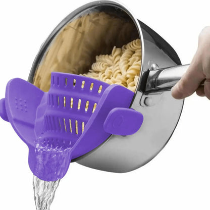 1pc, Strainer, Pot Strainer, Adjustable Clip On Strainer For Pots,  Pans And Bowls